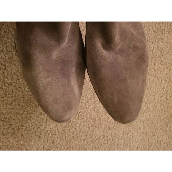 Sam Edelman Riveted Cutaway Leather Booties Taupe Women's 8 - Picture 3 of 6
